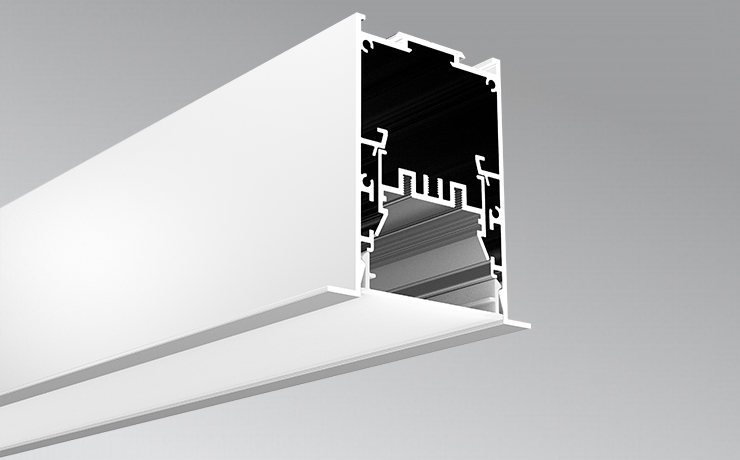 Free Combination Recessed Aluminum LED Channel with reflectors