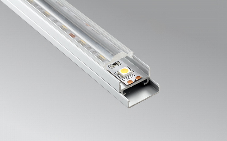 20mm Aluminum LED Channel with 30°Lens Cover