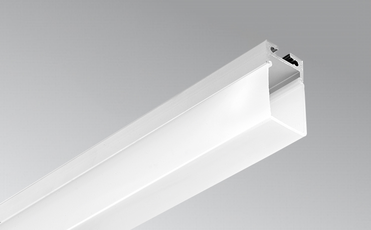 Hanging LED Aluminum Profile for Office Lighting with drop lens