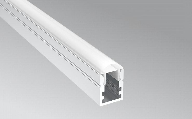 10x16mm Surface-Mounted LED Aluminum Profile with Lens