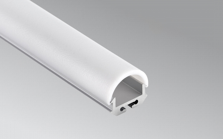 LED Aluminum Profile with half round cover for surface mounting