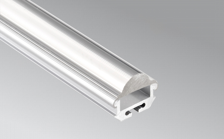18mm Aluminum LED extrusion with 30° lens for surface mounted