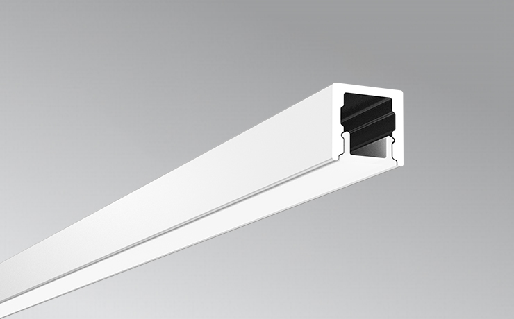 Surface-Mounted Slim LED Profile 8x8mm