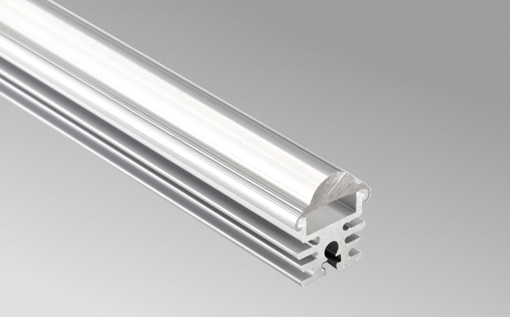 18mm Aluminum LED extrusion with 30° lens for surface mounted for good heat dissipation