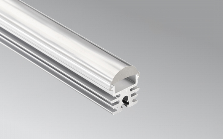 18mm Aluminum LED extrusion with 60° lens for surface mounted with better heat sink