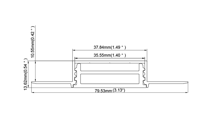 Bendable Aluminum LED Channel for plaster