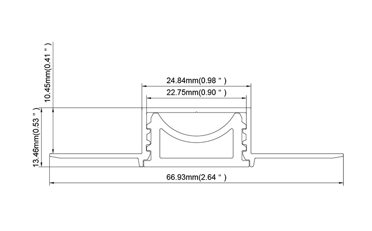 Flexible LED Extrusion for drywall