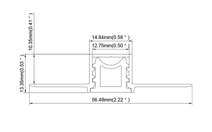Top/Side Bending Aluminum LED Profile