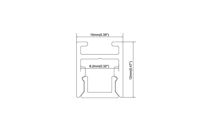 10x12mm Suspended LED Aluminum Profile for Stylish Lighting