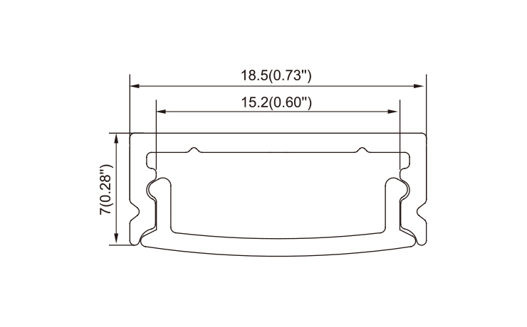 7mm Low Profile LED Strip Light Channel