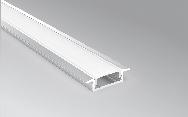 LED Extrusion Profile With 7mm Deep With Flange