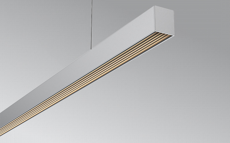 Led Aluminum Profile With Prismatic Low Glare Control Extrusion
