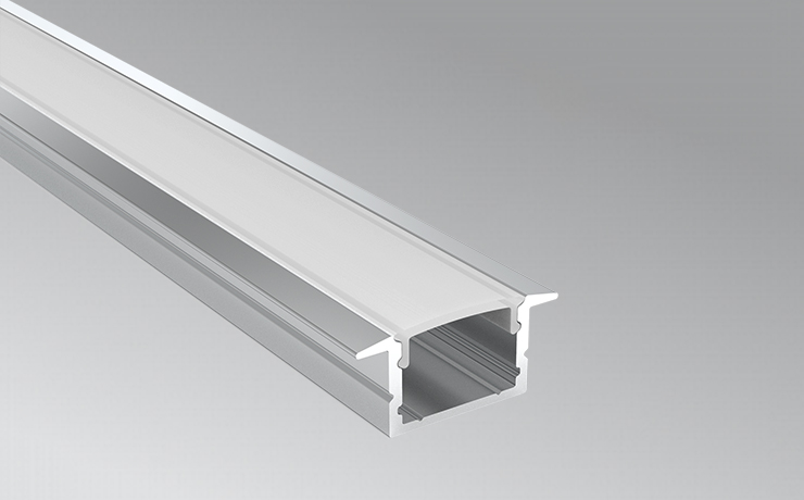 Recessed Light Strip Channel With Flange For Wall Lighting