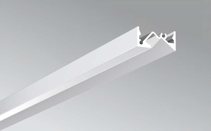 45 Degrees Lighting Recessed Cabinet Alu Extrusion LED Profiles
