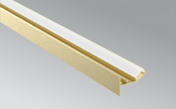 30 Degrees Lighting Golden Aluminum LED Profiles for Cove Light for Drywall