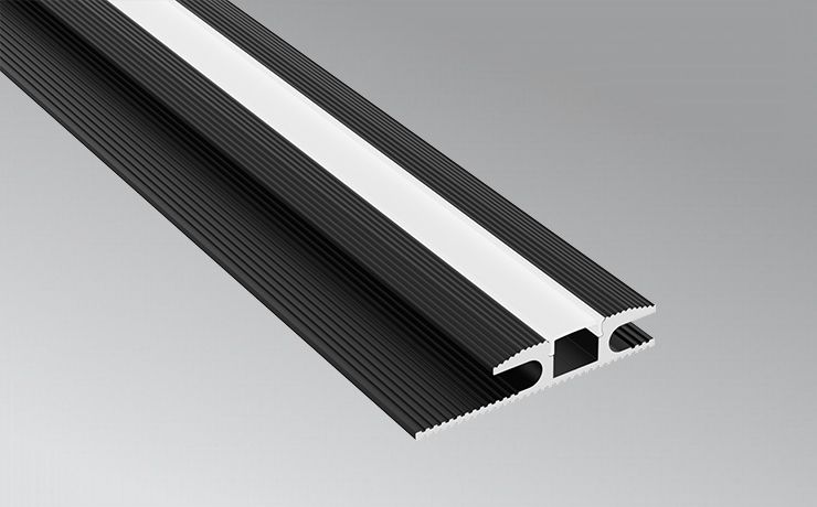 Mini Aluminium LED profile for Carpet to tile or wooden floor