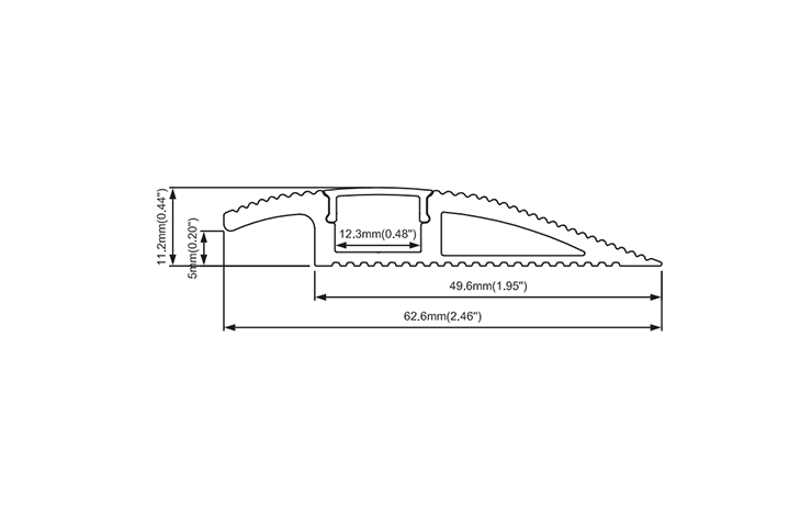 Unique Design Skidproof Carpet Edge Accessory Aluminum LED Channels