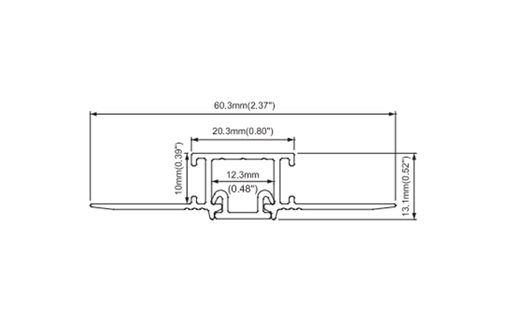 12.5mm Drywall LED Lighting Fixture For Architectural Lighting