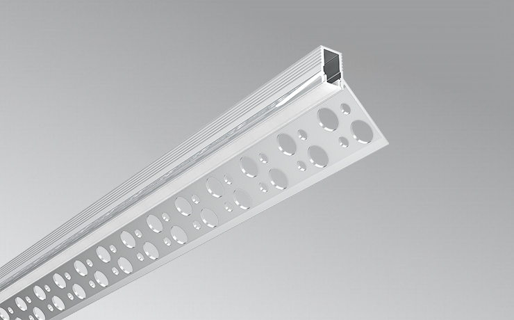 Recessed Drywall LED Light Housing For Outside Corner