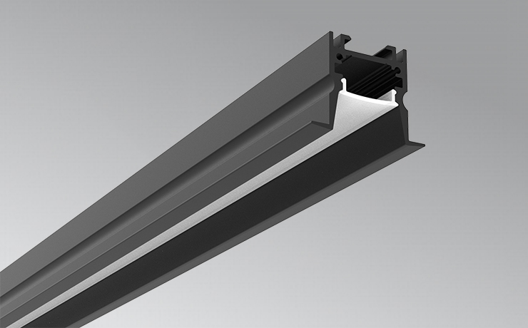 Black Recessed Anti-Glare Commercial LED Lighting Fixtures