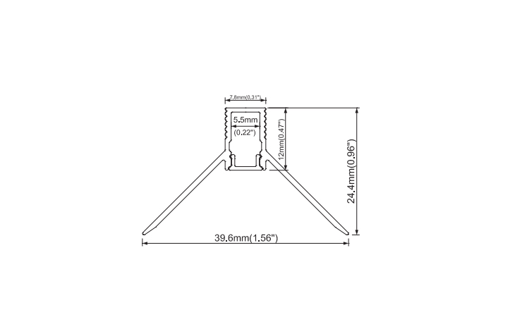 12.5mm Drywall Inside Corner Plasterboard Light Channel
