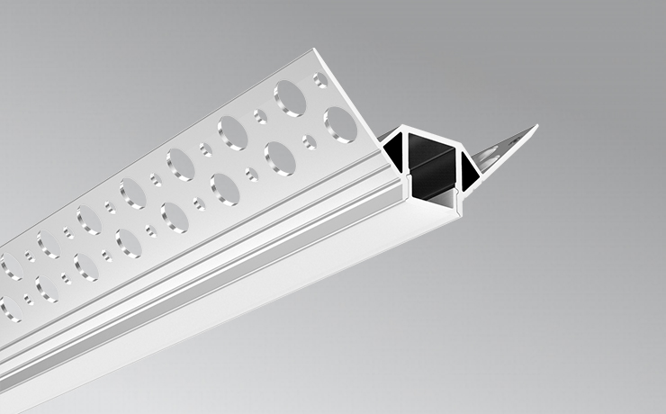 External Corner Trimless LED Drywall Profile