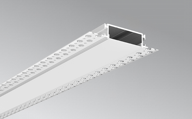 2 Inches Recessed LED Drywall Reveal With Flange