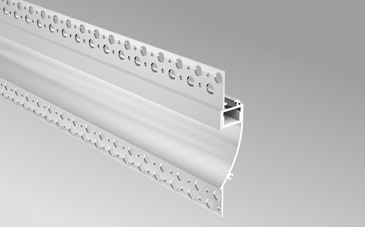 Indirect Recessed 16mm Drywall LED Profiles For Decorative Lighting